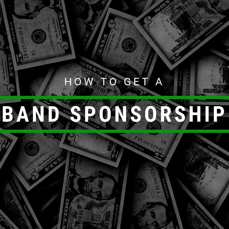 how to get a band sponsorship